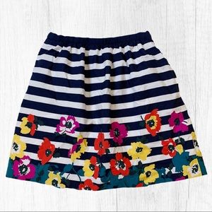 Banana Republic blue stripes with floral print pencil skirt